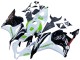 Lojas Carenagens Moto Honda CBR600RR 2009-2012 - Branco Verde Preto Brilhante Hannspree