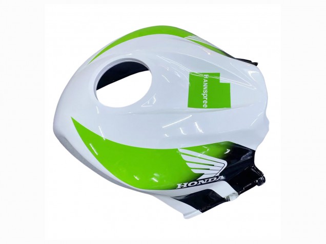Lojas Carenagens Moto Honda CBR600RR 2009-2012 - Branco Verde Preto Brilhante Hannspree