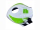 Lojas Carenagens Moto Honda CBR600RR 2009-2012 - Branco Verde Preto Brilhante Hannspree