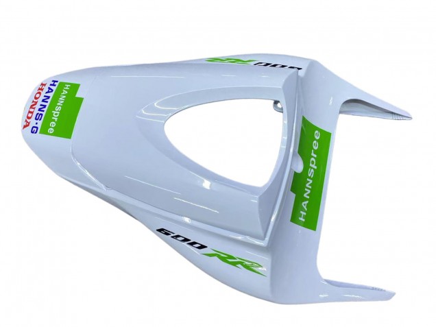 Lojas Carenagens Moto Honda CBR600RR 2009-2012 - Branco Verde Preto Brilhante Hannspree