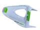 Lojas Carenagens Moto Honda CBR600RR 2009-2012 - Branco Verde Preto Brilhante Hannspree