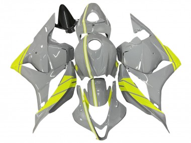Lojas Kits Carenagem Moto Honda CBR600RR 2009-2012 - Nardo Cinzento Amarelo
