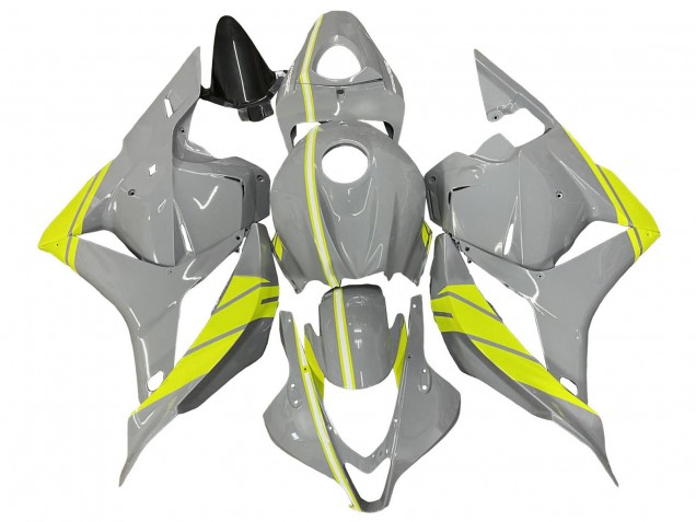 Lojas Kits Carenagem Moto Honda CBR600RR 2009-2012 - Nardo Cinzento Amarelo