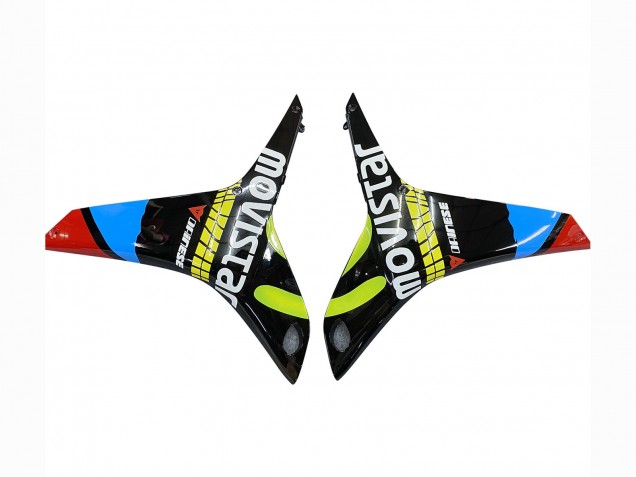 Lojas Carenagens Moto Honda CBR600RR 2009-2012 - Preto Multicolorido MoviStar