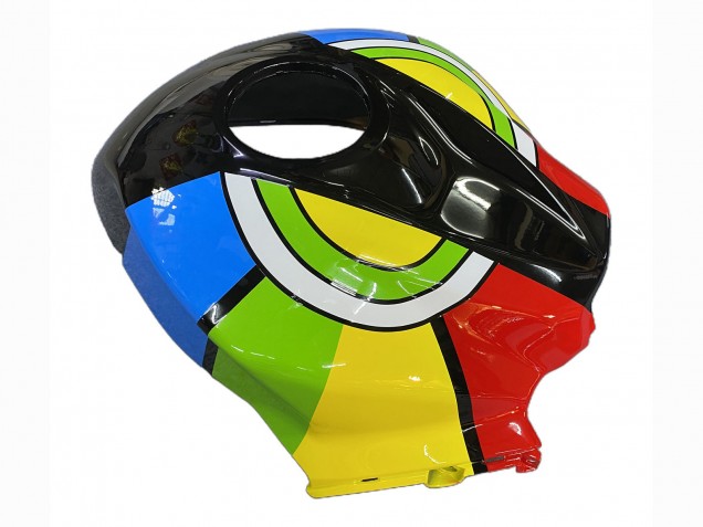 Lojas Carenagens Moto Honda CBR600RR 2009-2012 - Preto Multicolorido MoviStar
