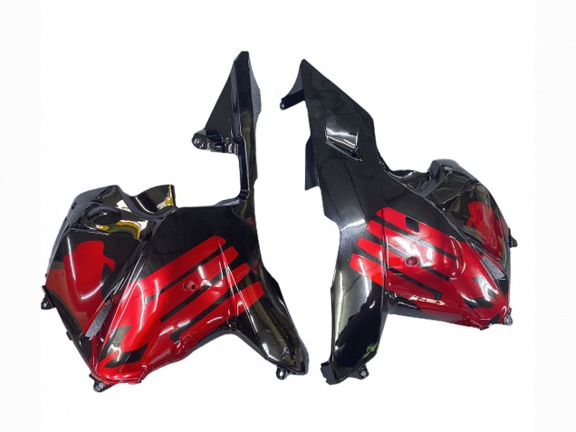 Lojas Carenagens Moto Honda CBR600RR 2009-2012 - Vermelho Preto Brilhante