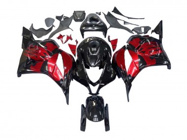 Lojas Carenagens Moto Honda CBR600RR 2009-2012 - Vermelho Preto Brilhante