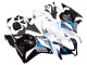 Lojas Kit Carenagens Moto Honda CBR600RR 2009-2012 - Branco Azul Preto Brilhante