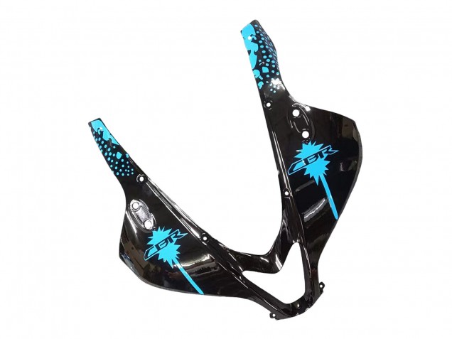 Lojas Kit Carenagens Moto Honda CBR600RR 2009-2012 - Branco Azul Preto Brilhante