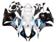 Lojas Kit Carenagens Moto Honda CBR600RR 2009-2012 - Branco Azul Preto Brilhante