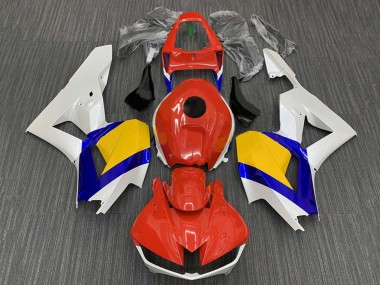 Lojas Carenagens Moto Honda CBR600RR 2009-2012 - Branco Azul Amarelo Vermelho