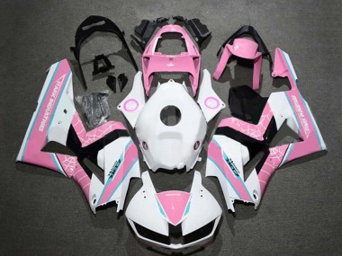 Lojas Carenagens Moto Honda CBR600RR 2009-2012 - Branco Rosa Azul