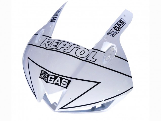 Lojas Carenagens Moto Honda CBR600RR 2013-2023 - Branco Preto Brilhante Repsol
