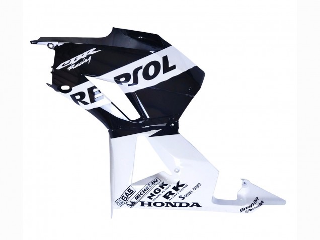 Lojas Carenagens Moto Honda CBR600RR 2013-2023 - Branco Preto Brilhante Repsol
