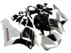 Lojas Kits Carenagem Moto Honda CBR600RR 2013-2023 - Branco Preto Brilhante