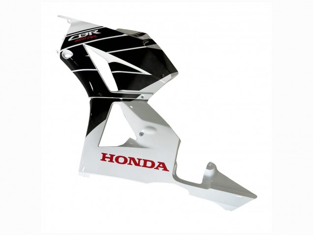 Lojas Kits Carenagem Moto Honda CBR600RR 2013-2023 - Branco Preto Brilhante