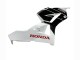 Lojas Kits Carenagem Moto Honda CBR600RR 2013-2023 - Branco Preto Brilhante