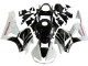 Lojas Kits Carenagem Moto Honda CBR600RR 2013-2023 - Branco Preto Brilhante