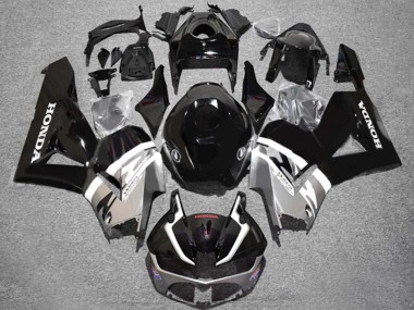 Lojas Carenagens Moto Honda CBR600RR 2013-2023 - Prata Preto Brilhante