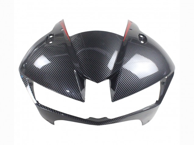 Lojas Carenagens Moto Honda CBR600RR 2013-2023 - Preto Fibra de Carbono Vermelho