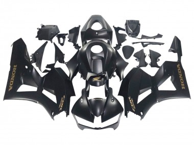 Lojas Carenagens Moto Honda CBR600RR 2013-2023 - Preto Fosco Ouro Decalques