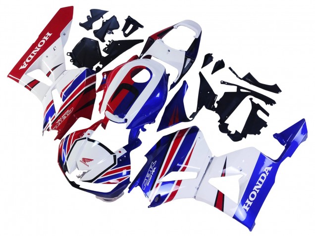 Lojas Carenagem Moto Honda CBR600RR 2013-2023 - Branco Vermelho Azul