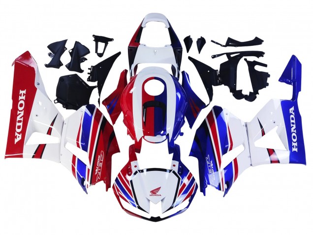 Lojas Carenagem Moto Honda CBR600RR 2013-2023 - Branco Vermelho Azul