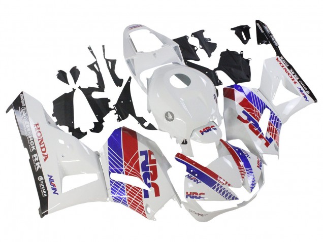 Lojas Carenagem Moto Honda CBR600RR 2013-2023 - Branco Vermelho Azul HRC