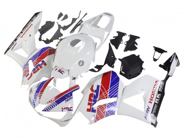 Lojas Carenagem Moto Honda CBR600RR 2013-2023 - Branco Vermelho Azul HRC