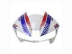 Lojas Carenagem Moto Honda CBR600RR 2013-2023 - Branco Vermelho Azul HRC