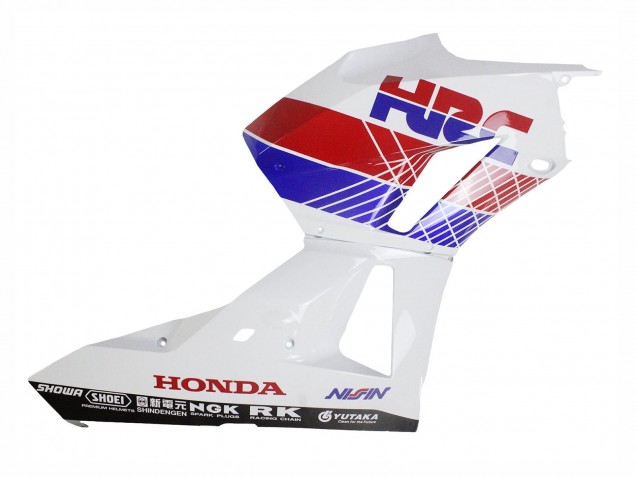 Lojas Carenagem Moto Honda CBR600RR 2013-2023 - Branco Vermelho Azul HRC