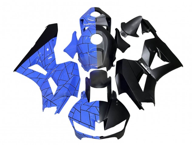 Lojas Carenagem Moto Honda CBR600RR 2013-2023 - Azul Preto Fosco