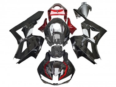 Lojas Carenagens Moto Honda CBR600RR 2013-2023 - Preto Brilhante Vermelho