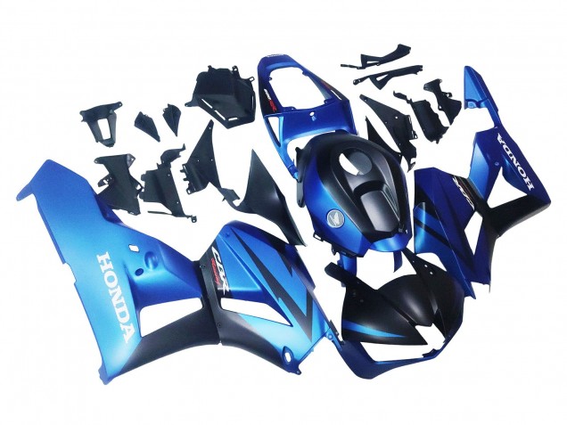 Lojas Carenagens Moto Honda CBR600RR 2013-2023 - Azul Preto Fosco Corrida