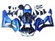 Lojas Carenagens Moto Honda CBR600RR 2013-2023 - Azul Preto Fosco Corrida