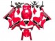 Lojas Carenagens Moto Honda CBR600RR 2013-2023 - Vermelho Branco Preto