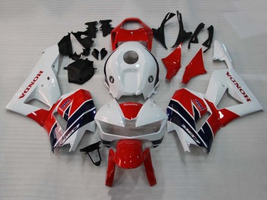 Lojas Carenagens Moto Honda CBR600RR 2013-2023 - Branco Vermelho Azul Escuro HRC