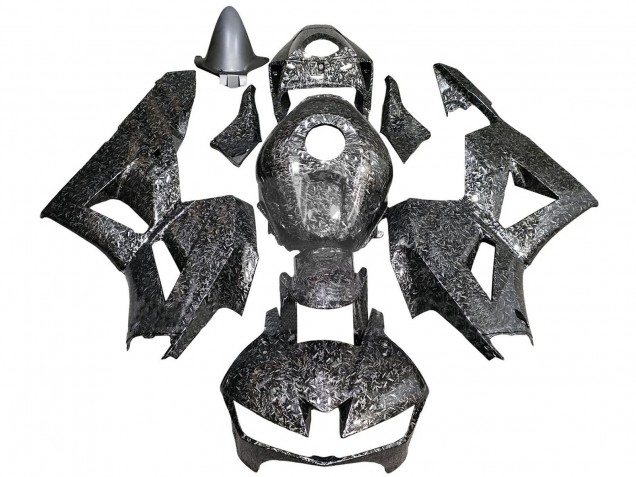 Lojas Carenagens Moto Honda CBR600RR 2013-2023 - Preto Forjado Fibra de Carbono
