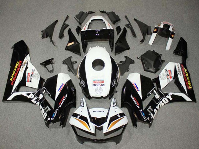 Lojas Carenagens Moto Honda CBR600RR 2013-2023 - Branco Ouro Preto Brilhante HRC