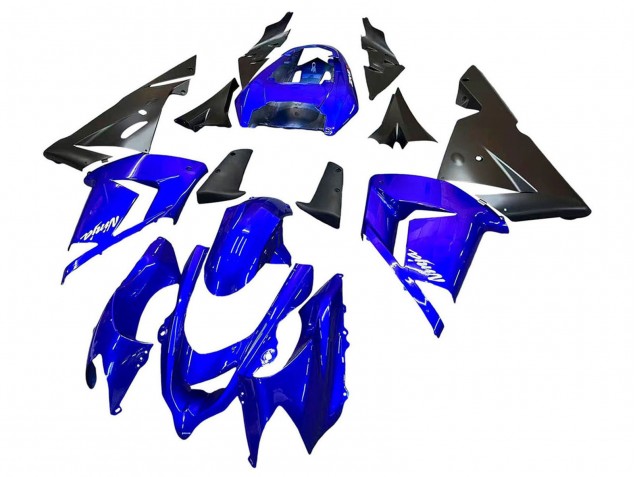 Lojas Carenagens Moto Kawasaki ZX10R 2004-2005 - Azul Preto Ninja