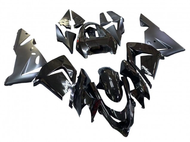Lojas Carenagens Moto Kawasaki ZX10R 2004-2005 - Preto Brilhante Fosco Ninja