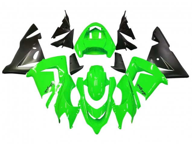 Lojas Carenagens Moto Kawasaki ZX10R 2004-2005 - Verde Preto Ninja