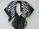 Lojas Carenagens Moto Kawasaki ZX10R 2004-2005 - Branco Preto West Ninja