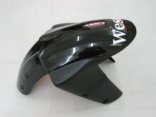Lojas Carenagens Moto Kawasaki ZX10R 2004-2005 - Branco Preto West Ninja