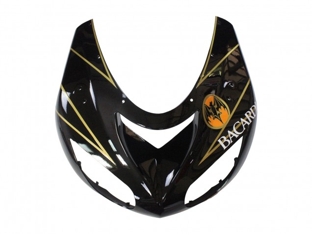 Lojas Carenagens Moto Kawasaki ZX10R 2006-2007 - Preto Vermelho Ouro BACARDI