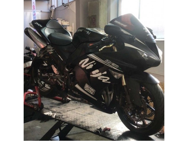 Lojas Carenagem Moto Kawasaki ZX10R 2006-2007 - Preto Fosco