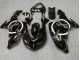 Lojas Carenagens Moto Kawasaki ZX10R 2006-2007 - Preto Brilhante Branco Circle