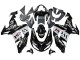 Lojas Carenagens Moto Kawasaki ZX10R 2006-2007 - Preto Brilhante Branco West