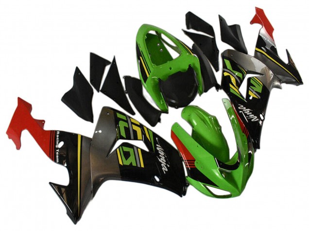 Lojas Carenagens Moto Kawasaki ZX10R 2006-2007 - Verde Cinzento Vermelho Preto Amarelo
