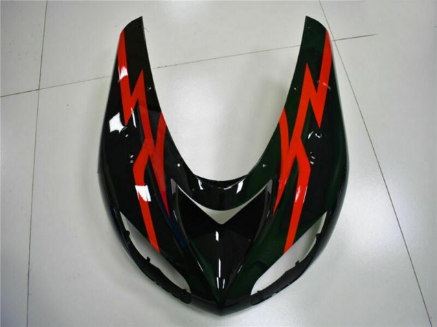 Lojas Carenagens Moto Kawasaki ZX10R 2006-2007 - Preto Brilhante Vermelho